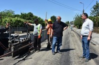 ლანჩხუთში ინფრასტრუქტურული სამუშაოები მიმდინარეობს