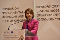 პარლამენტში სემინარი - „საპარლამენტო ზედამხედველობა და ოპოზიციის როლი“ მიმდინარეობს