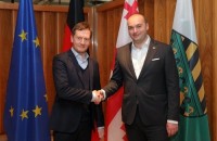 მამუკა ბახტაძე დრეზდენში, საქსონიის მიწის პრემიერ-მინისტრს შეხვდა