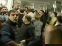 ბორჯომის საკრებულოს სხდომა ფიზიკური დაპირისპირებით დასრულდა