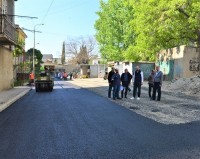ზესტაფონის ქუჩაზე კორპუსების მიმდებარედ საგზაო ინფრასტრუქტურის მოწესრიგება მიმდინარეობს
