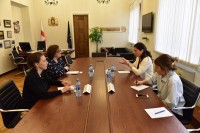 სოფიო ქაცარავა დიდი ბრიტანეთისა და ჩრდილოეთ ირლანდიის გაერთიანებული სამეფოს ელჩის მოადგილეს შეხვდა