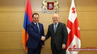  ლევან იზორია სომხეთის თავდაცვის მინისტრს შეხვდა