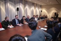 გერმანიაში მყოფ ქართველ სტუდენტებს მიხეილ ბატიაშვილმა განათლების რეფორმა გააცნო და მათ შეკითხვებს უპასუხა
