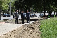 კრწანისში 300 არაგველის სახელობის სკვერის რეაბილიტაცია მიმდინარეობს