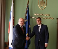 გიგი წერეთელი სლოვაკეთის ეროვნული საბჭოს სპიკერს შეხვდა
