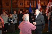 ლევან დავითაშვილი სამგორის დასახლებაში მოსახლეობას შეხვდა