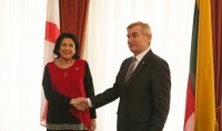საქართველოს პრეზიდენტი ლიეტუვის რესპუბლიკის სეიმის თავმჯდომარეს შეხვდა