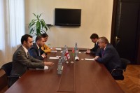 გივი მიქანაძე ბელორუსის რესპუბლიკის ელჩს შეხვდა 