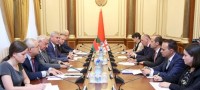  მიხეილ ჯანელიძე ბელარუსის ეროვნული კრების თავმჯდომარეს შეხვდა