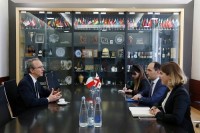 ლევან დავითაშვილი საქართველოში იტალიის ელჩს შეხვდა