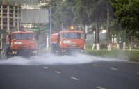 დედაქალაქში გზის მორეცხვის სამუშაოები დაიწყო