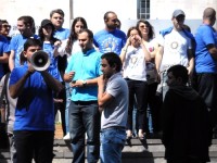 ეკონომიკის სამინისტროსთან აქცია სახელწოდებით „პუტინის ბენდუქიძე“ გაიმართა