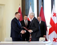 საქართველოს და ლატვიის შს მინისტრებმა სასაზღვრო სფეროში თანამშრომლობის შესახებ შეთანხმებაში ცვლილებების ოქმს მოაწერეს ხელი