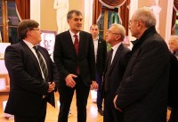 სოზარ სუბარი და პავლო როზენკო ილია ჭავჭავაძის 180 წლის იუბილესადმი მიძღვნილ ღონისძიებას დაესწრნენ