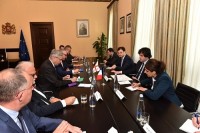 ირაკლი კობახიძე საფრანგეთის რესპუბლიკის საქართველოსთან საპარლამენტო მეგობრობის ჯგუფს შეხვდა