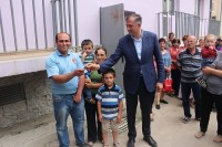  ზურაბ პატარაძემ სოფელ ვაშლოვანში სტიქიის შედეგად დაზარალებულ ოჯახებს ბინები გადასცა  