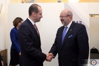 მიხეილ ჯანელიძე ლამბერტო ზანიერს შეხვდა