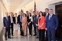 პარლამენტის დელეგაციის წევრები ვაშინგტონში კონგრესმენ დაიან დიჯეტს შეხვდნენ