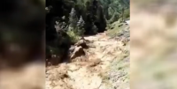 ჭუბერში ჰესის მშენებლობასთან მთა მოწყდა