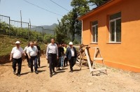 ზურაბ პატარაძე ჩხუტუნეთის სკოლის სარეაბილიტაციო სამუშაოებს გაეცნო