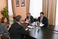 საქართველოს პარლამენტის თავმჯდომარე შვედეთის ელჩს შეხვდა