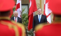 მთავრობის ადმინისტრაციაში თურქეთის პრემიერის დახვედრის ცერემონია გაიმართა