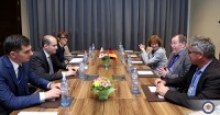  მიხეილ ჯანელიძე გერმანიის  ფედერაციული რესპუბლიკის დელეგაციას შეხვდა