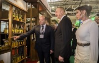  ილჰამ ალიევმა გამოფენა „Caspian Agro 2017”-ზე ქართული სტენდი დაათვალიერა