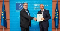  საქართველოს წარმომადგენელმა ევროპის საბჭოს გენერალურ მდივანს რწმუნებათა სიგელები გადასცა 