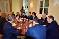 ირაკლი კობახიძე ლატვიის რესპუბლიკის საკონსტიტუციო სასამართლოს თავმჯდომარეს შეხვდა