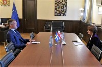 თამარ ჩუგოშვილი შვედეთის საგანგებო და სრულუფლებიან ელჩს შეხვდა
