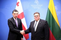 გიორგი გახარია ლიტვის საგარეო საქმეთა მინისტრს შეხვდა