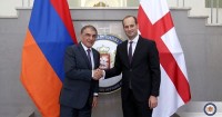 მიხეილ ჯანელიძე სომხეთის ეროვნული კრების პრეზიდენტს შეხვდა