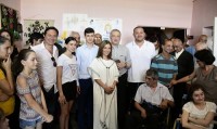 გიორგი ვოლსკი და ბექა ოდიშარია სიღნაღის ,,ბროწლიანის სათნოების სახლს’’ ესტუმრნენ
