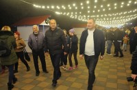 ლანჩხუთში ნაძვის ხე აინთო ლანჩხუთში ნაძვის ხე აინთო