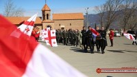 მუხათგვერდის ძმათა სასაფლაოზე 2008 წლის აგვისტოს ომში დაღუპული სამხედროს ნეშტი დაკრძალეს