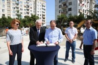   ნუცუბიძის მე-4 მ/რ-ში ახალი საბავშვო ბაღის მშენებლობა დაიწყო