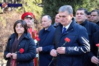 ავღანეთში დაღუპულთა მემორიალთან ავღანეთიდან საბჭოთა ჯარების გამოყვანის 31-ე წლისთავი აღნიშნეს