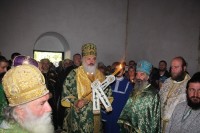 გოჩა ენუქიძე ღვთისმშობლობის დღესასწაულთან დაკავშირებით საზეიმო წირვას ახლად რეაბილიტირებულ ჭელიშის მამათა მონასტერში დაესწრო
