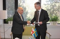 ვახტანგ ყოლბაია შვედეთის საგანგებო და სრულუფლებიან ელჩს შეხვდა