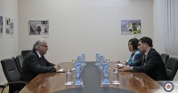 ვახტანგ მახარობლიშვილი საქართველოში საფრანგეთის რესპუბლიკის საგანგებო და სრულუფლებიან ელჩს შეხვდა