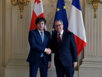ირაკლი კობახიძე საფრანგეთის ეროვნული ასამბლეის პრეზიდენტს შეხვდა