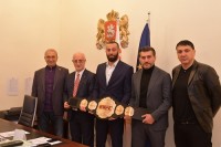 პარლამენტის თავმჯდომარის მოადგილე ილია ნაკაშიძე მსოფლიო ჩემპიონს, რომან დოლიძეს შეხვედა