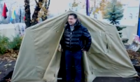 მიხეილ სააკაშვილი „კარვების ქალაქში“ დასახლდა