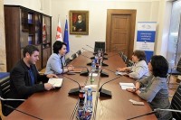 ეკა ბესელია გაეროს ბავშვთა ფონდის (UNICEF) წარმომადგენელს საქართველოში, ლაილა ომარ გადის შეხვდა