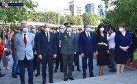 ვლადიმერ იმნაძემ  გმირთა მოედანზე, საქართველოს ტერიტორიული მთლიანობისთვის დაღუპულ გმირთა მემორიალი გვირგვინით შეამკო