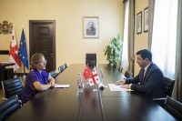 პარლამენტის თავმჯდომარე თურქეთის ელჩს შეხვდა