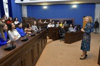 თამარ ხულორდავამ კავკასიის უნივერსიტეტის სტუდენტებს საქართველო-ევროკავშირის თანამშრომლობის მიმართულებები გააცნო