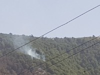 დუშეთში ვერტმფრენის დახმარებით ხანძრის კერების ლიკვიდაცია მიმდინარეობს